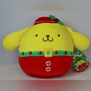 SQUISHMALLOWS POMPOMPURIN CHRISTMAS HELLO KITTY & FRIENDS 8" PLUSH -2024 Release